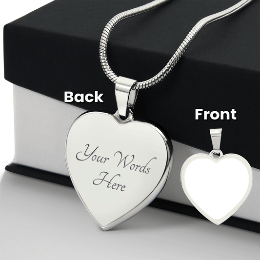 Engraved Heart Necklace