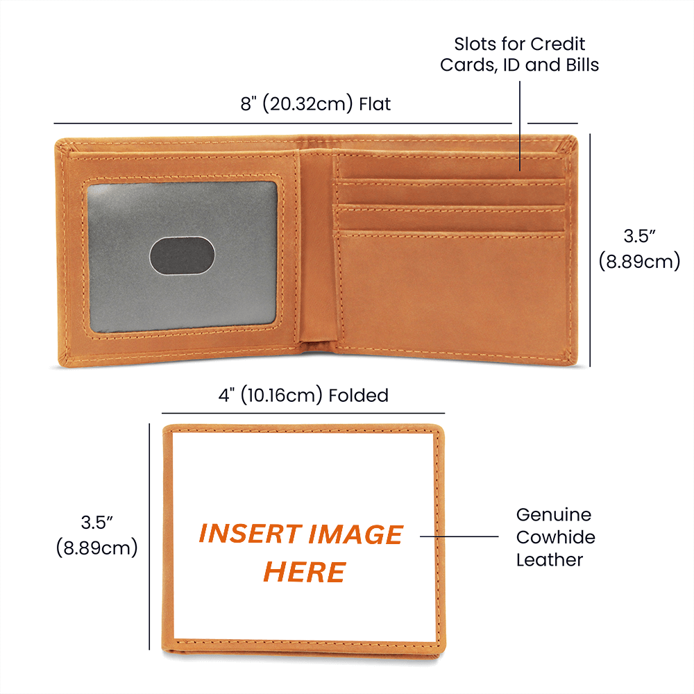 Graphic Leather Wallet, upload your image