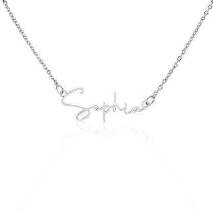 Signature Name Necklace (With MC)