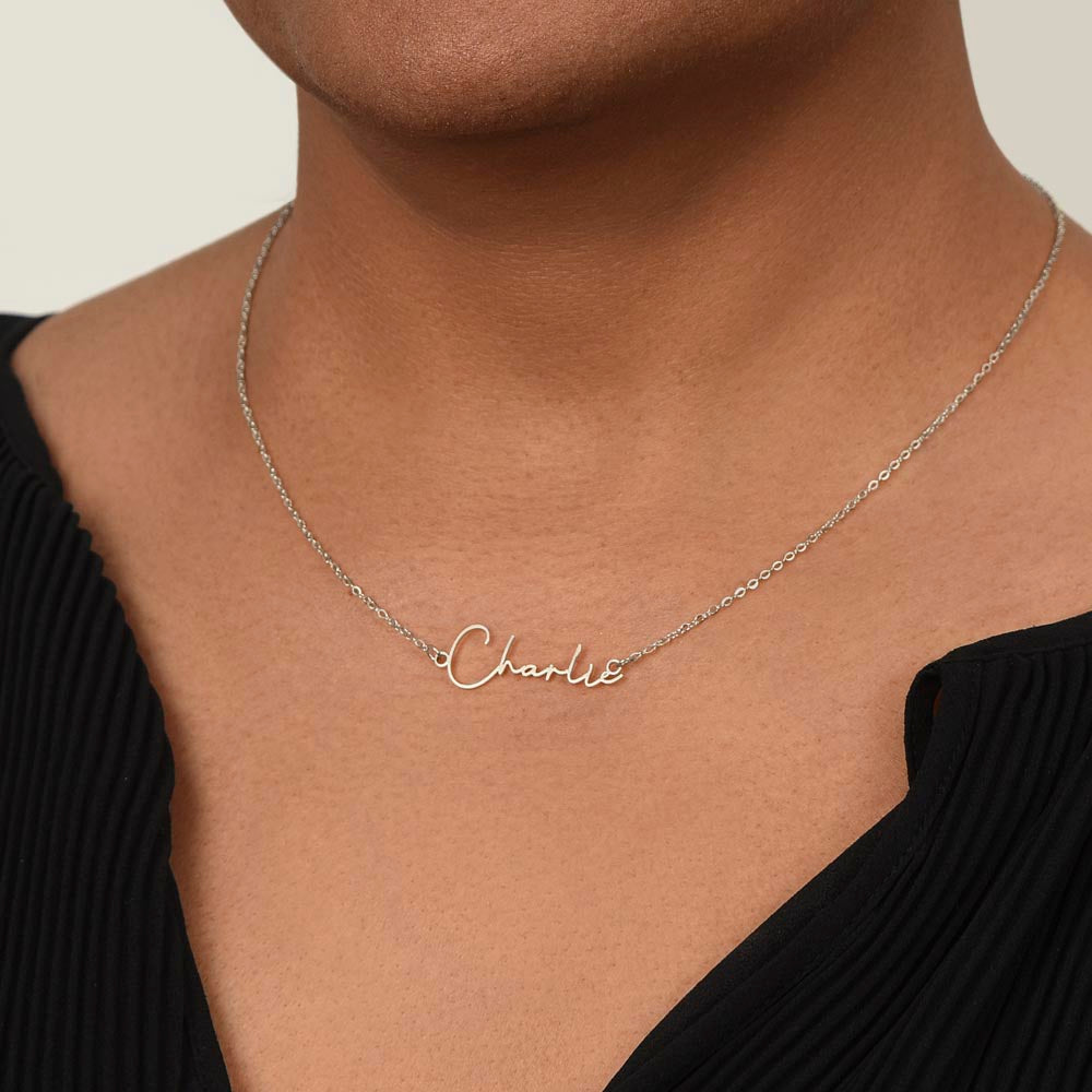 Signature Name Necklace (With MC)