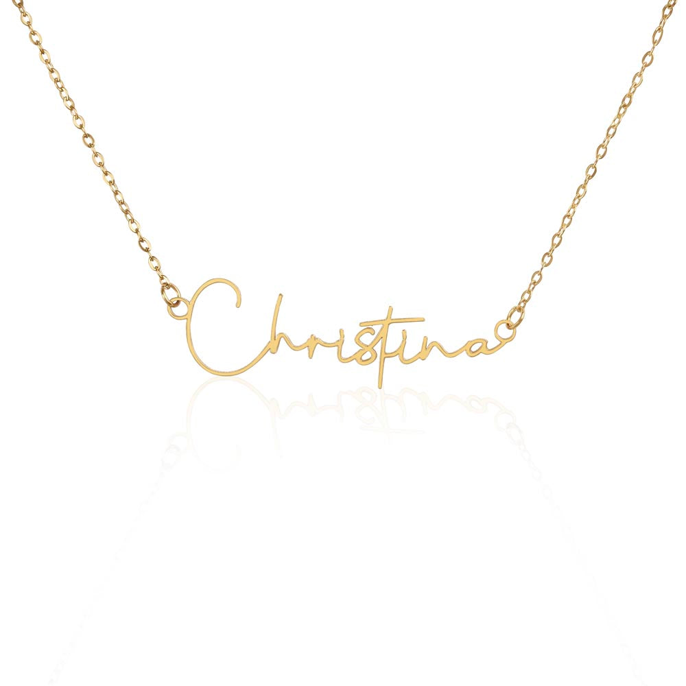 Signature Name Necklace (With MC)