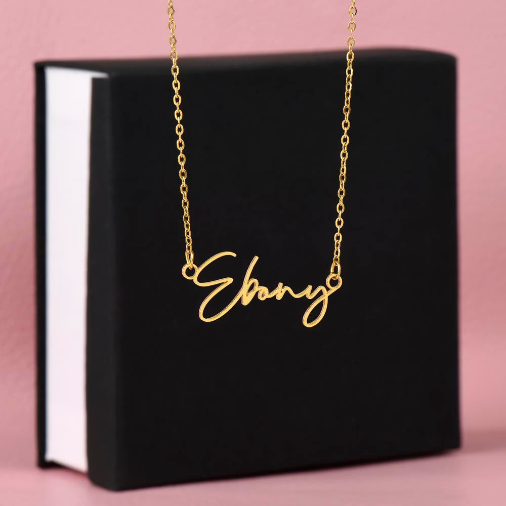 Signature Name Necklace (With MC)