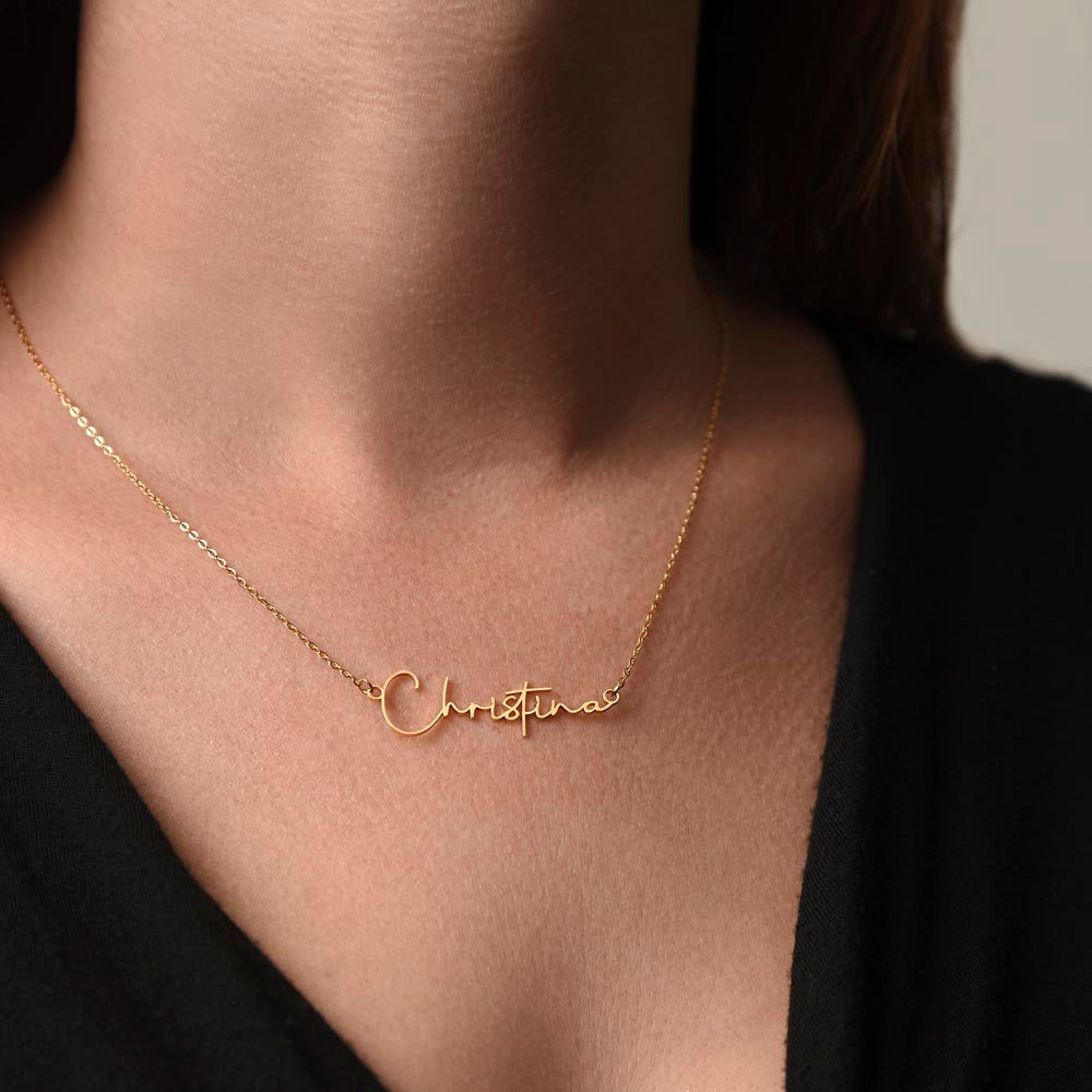 Signature Name Necklace (With MC)