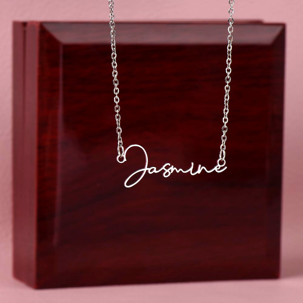 Signature Name Necklace (With MC)