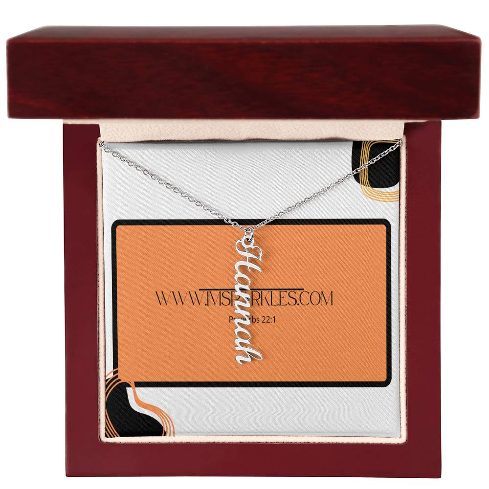 Multi Vertical Name Necklace (w/MC)