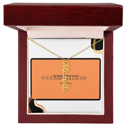 Multi Vertical Name Necklace (w/MC)