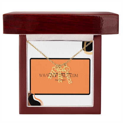 Multi Vertical Name Necklace (w/MC)