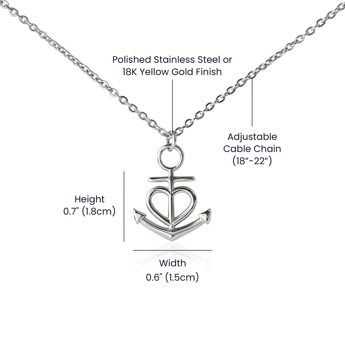 Anchor Pendant Necklace