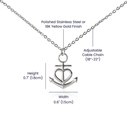 Anchor Pendant Necklace