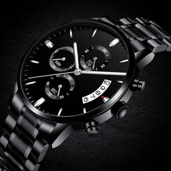 Gents Chronograph Watch & Personalized Lumen glass