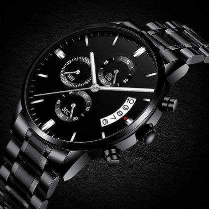 Gents Chronograph Watch & Personalized Lumen glass