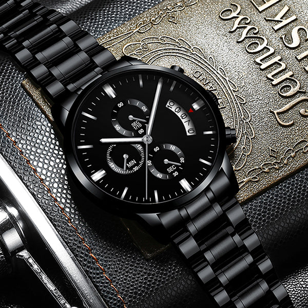 Gents Chronograph Watch & Personalized Lumen glass